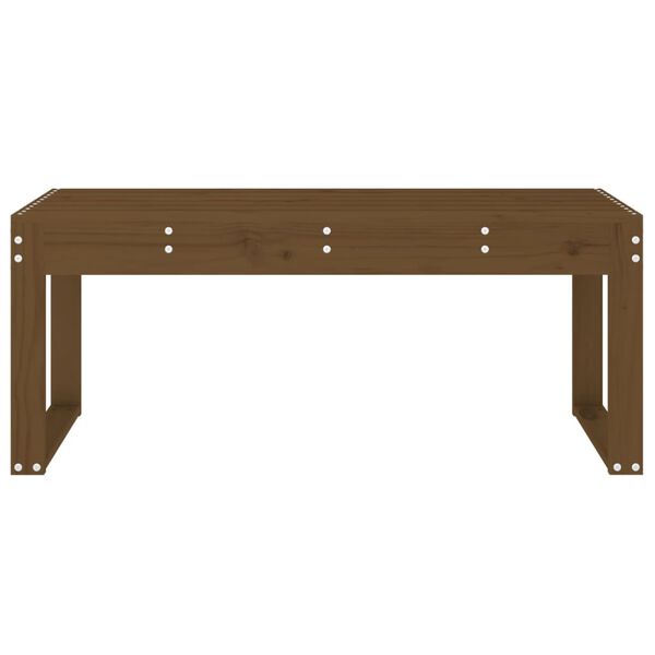 vidaXL Garden Bench Honey Brown 110x38x45 cm Solid Wood Pine