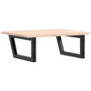 vidaXL Basin Shelf Wall Mounted Steel and Solid Wood Oak