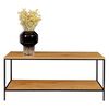 House Nordic TV Stand with 2 Shelves Avery Oak and Black
