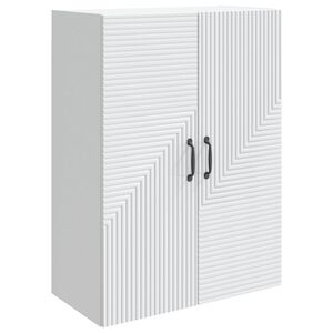 vidaXL Wall-Mounted Cabinet White 66 x 34.5 x 90 cm Engineered Wood