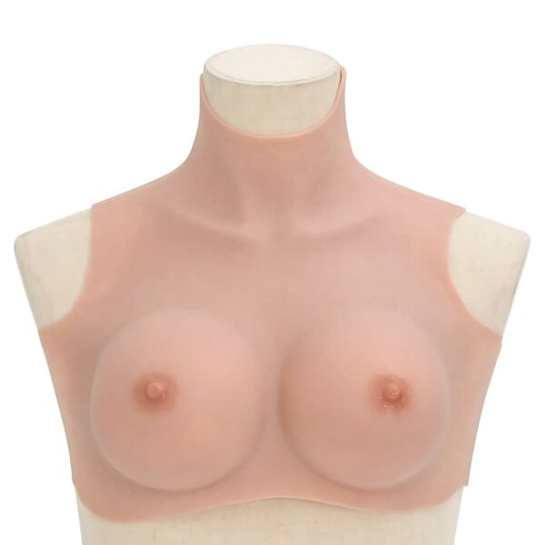 vidaXL Silicone Breastplate Natural D Cup