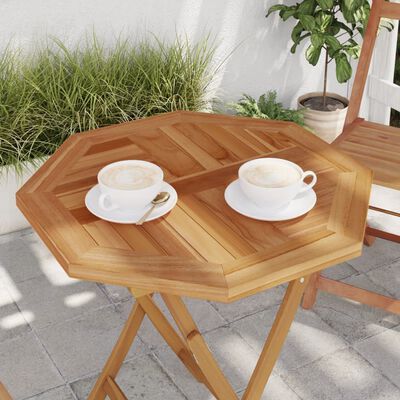 vidaXL Table Top 60x60x2.5 cm Octagonal Solid Wood Teak