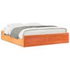 vidaXL Bed Frame without Mattress Wax Brown 200x200 cm Solid Wood Pine