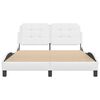 vidaXL Bed Frame without Mattress "Zadar" White 120x200 cm Faux Leather