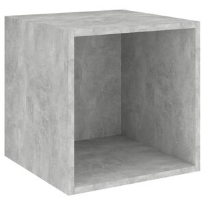 vidaXL Wall Cabinet Concrete Grey 37x37x37 cm Engineered Wood
