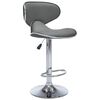 vidaXL Bar Stools 2 pcs Grey Faux Leather
