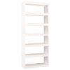 vidaXL Book Cabinet/Room Divider White 80x30x199,5 cm Solid Wood Pine