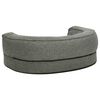 vidaXL Ergonomic Dog Bed Mattress 60x42 cm Linen Look Fleece Grey