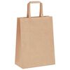 vidaXL Paper Bags 250 pcs with Handles Brown 21x11x28 cm