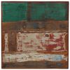 vidaXL Bar Table Solid Reclaimed Wood Multicolour 60x60x107 cm
