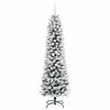 vidaXL Artificial Christmas Tree with 300 LEDs with Stand White 210 cm