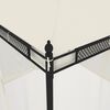 vidaXL Gazebo with Mesh Walls Cream 2.93x2.93 m Steel