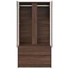 vidaXL Cabinet with Door Brown Oak 79.5 x 49 x 156 cm Engineered Wood