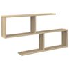 vidaXL Wall Shelf Sonoma Oak 100 x 12 x 50.5 cm Engineered Wood