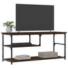 vidaXL TV Cabinet Brown Oak 103x38x46.5 cm Engineered Wood and Steel