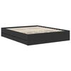 vidaXL Bed Frame with Drawer Black 160 x 200 cm Engineer Wood