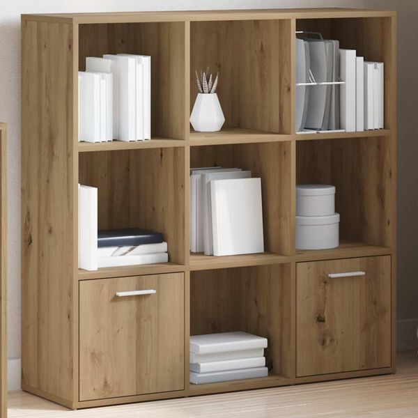 vidaXL Book Cabinet Artisan Oak 98x29x97.5 cm Engineered Wood