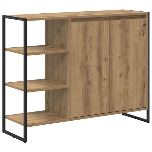 vidaXL Side Cabinet Artisian Oak 96.5 x 30 x 75 cm Engineered Wood