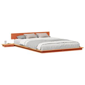 vidaXL Bed Frame Brown 150 x 200 cm Wood