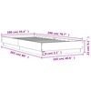 vidaXL Bed Frame without Mattress Sonoma Oak 100x200 cm Engineered Wood