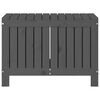 vidaXL Garden Storage Box Grey 76x42.5x54 cm Solid Wood Pine