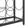 vidaXL Wine Rack for 95 Bottles Black 54x18x200 cm Wrought Iron
