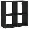 vidaXL Wall Cube Shelf Black 69.5x29.5x69.5 cm MDF