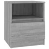 vidaXL Bedside Cabinet Grey Sonoma 40x40x50 cm Engineered Wood
