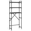 vidaXL Washing Machine Shelf Black 67x25x163 cm Engineered Wood