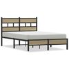 vidaXL Bed Frame without Mattress Sonoma Oak 120x200cm Engineered Wood