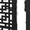 vidaXL Garden Gate Black 100x150 cm Steel Cross Design