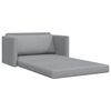 vidaXL 2-Seater Folding Sofa Bed Light Grey 124 x 71 x 78 cm Fabric