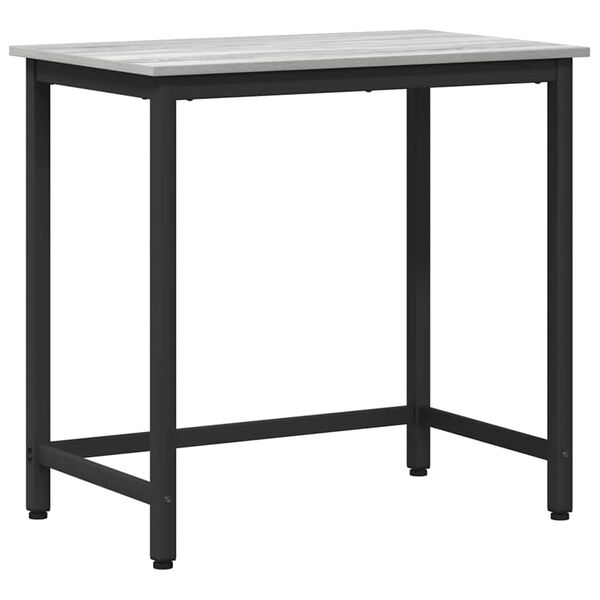 vidaXL Table Grey Sonoma 100 x 50 x 76.5 cm Engineered Wood and Steel