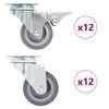vidaXL 24 pcs Swivel Casters 50 mm