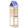 vidaXL Play Tower Brown 52.5 x 85 x 265 cm Solid Pine Wood