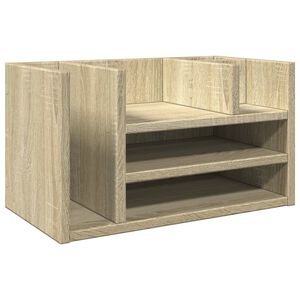 vidaXL Desk Organiser Sonoma Oak 44,5x24x25 cm Engineered Wood