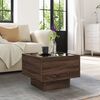 vidaXL Side Table with LED Brown Oak 40x40x30 cm Engineered Wood