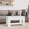 vidaXL Coffee Table High Gloss White 101x49x52 cm Engineered Wood