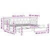 vidaXL Daybed with Trundle and Drawers without Mattress 90x190 cm Single