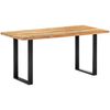 vidaXL Dining Table 160x80x75 cm Solid Reclaimed Wood