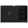 vidaXL Bathroom Cabinet Black Oak 90 x 29 x 55 cm Engineered wood