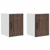 vidaXL Kitchen Cabinet 2 pcs Brown Oak 30 x 31 x 40 cm Engineered Wood