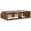 vidaXL Bed Frame with Drawer Smoked Oak 90 x 190 cm Engineered Wood