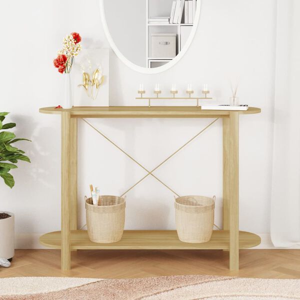 vidaXL Console Table 110x38x75 cm Engineered Wood