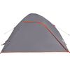 vidaXL Camping Tent Dome 4-Person Grey Waterproof