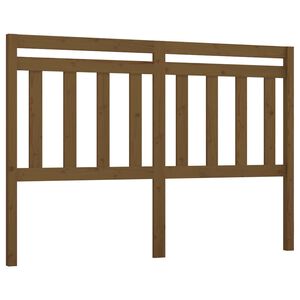 vidaXL Bed Headboard Honey Brown 126x4x100 cm Solid Wood Pine