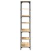 vidaXL Bookshelf Sonoma Oak 91x36x176 cm Engineered Wood and Steel