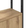vidaXL Book Cabinet Artisan Oak 40 x 24 x 161 cm Engineered Wood