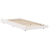 vidaXL Bed Frame White 90 x 190 cm Solid Pine Wood
