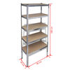 Storage Rack Garage Storage Shelf 5pcs